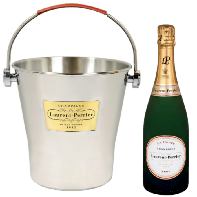 Vintage Besserat De Bellefon Champagne Bucket, White French Ice Bucket - Ireland Vintage Besserat De Bellefon Champagne Bucket, White French Ice Bucket - Ireland
